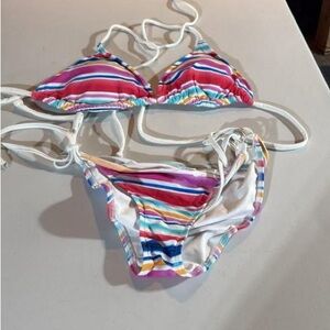 VENUS Multicolor Striped Bikini